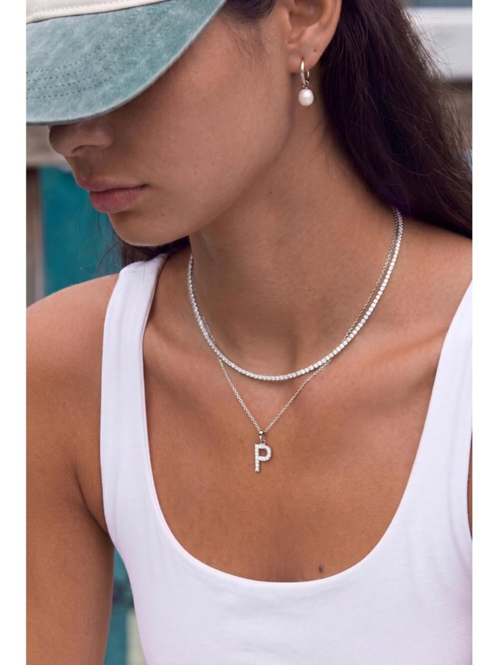 Women's Tennis Silver Non Tarnish Chunky 14k Gold Plated Layered Necklaces - Picture 4 of 6